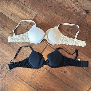 Breastfeeding Bras - Black and Tan - Size 36C